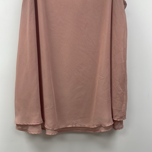 Torrid Sophie Chiffon Relaxed Double Layer Swing Cami Tank Top Dusty Pink 2X - Picture 5 of 10